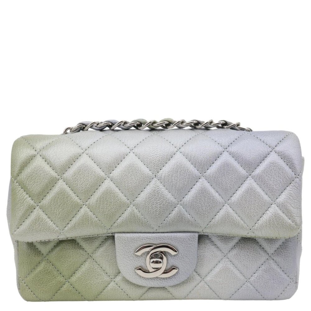 Chanel Classic Rectangular Flap Mini Quilted Irid… - image 3